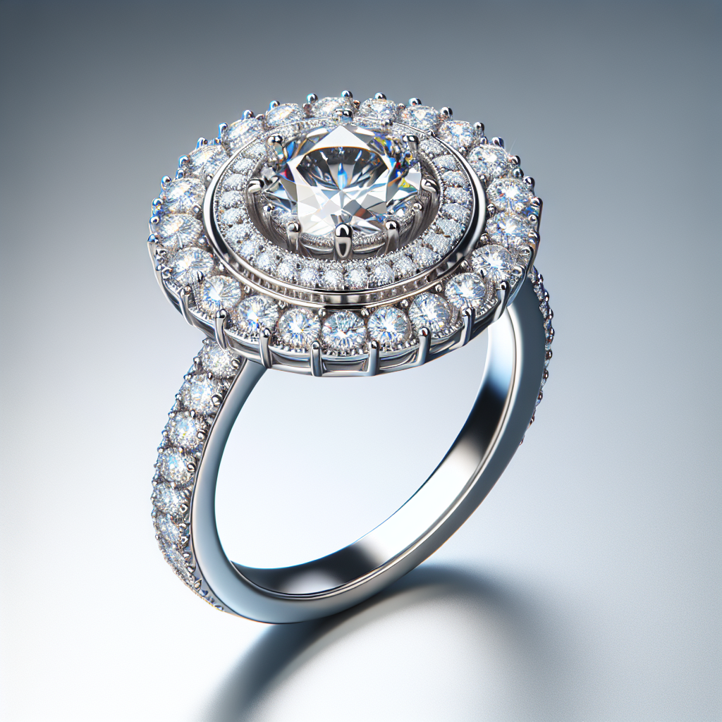 Ethereal Halo Diamond Ring