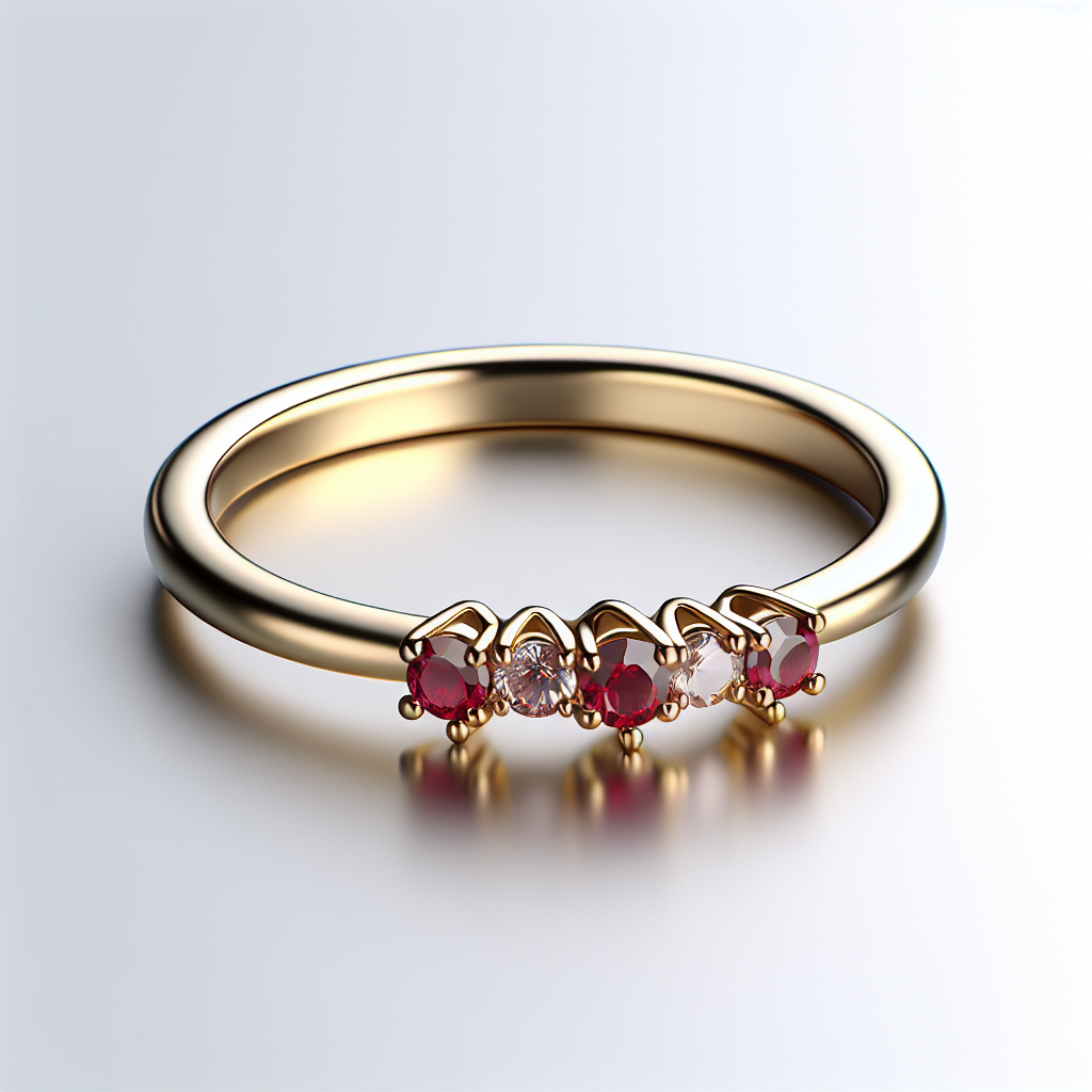 Minimalist Ruby Promise Ring