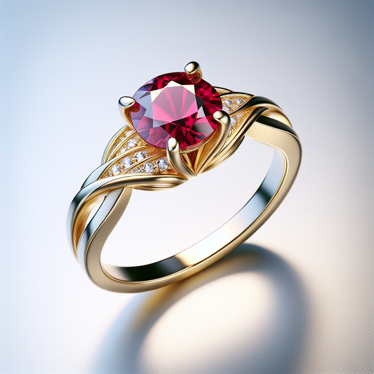 Ruby Twist Band Ring
