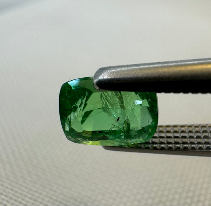 Natural Grossular Tsavorite Garnet (Green) - 0.99ct - Rectangular Cushion