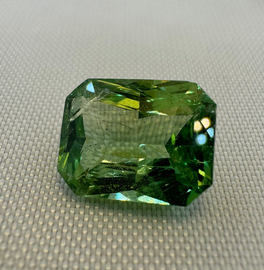 GIA Certified Tsavorite - 6.04ct - Radiant Mixed Cut
