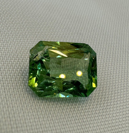 GIA Certified Tsavorite - 6.04ct - Radiant Mixed Cut
