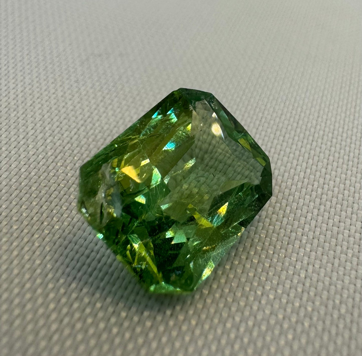GIA Certified Tsavorite - 6.04ct - Radiant Mixed Cut