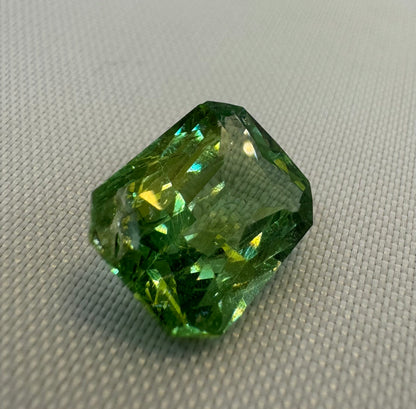 GIA Certified Tsavorite - 6.04ct - Radiant Mixed Cut