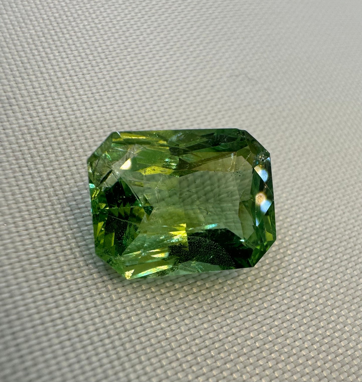 GIA Certified Tsavorite - 6.04ct - Radiant Mixed Cut