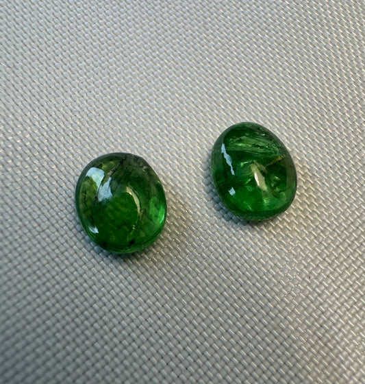 Tsavorite Matching Pair - 3.72 cttw