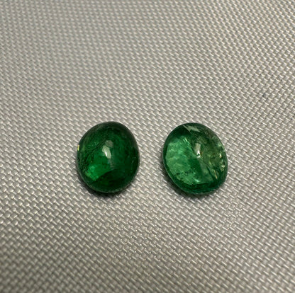 Tsavorite Matching Pair - 3.02cttw - Oval