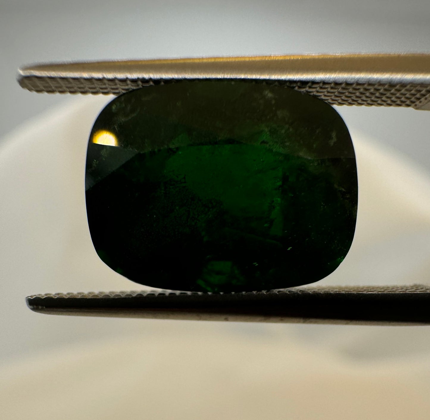 GIA certified Natural Tsavorite Garnet (Green) - 6.63ct - Rectangular Cushion
