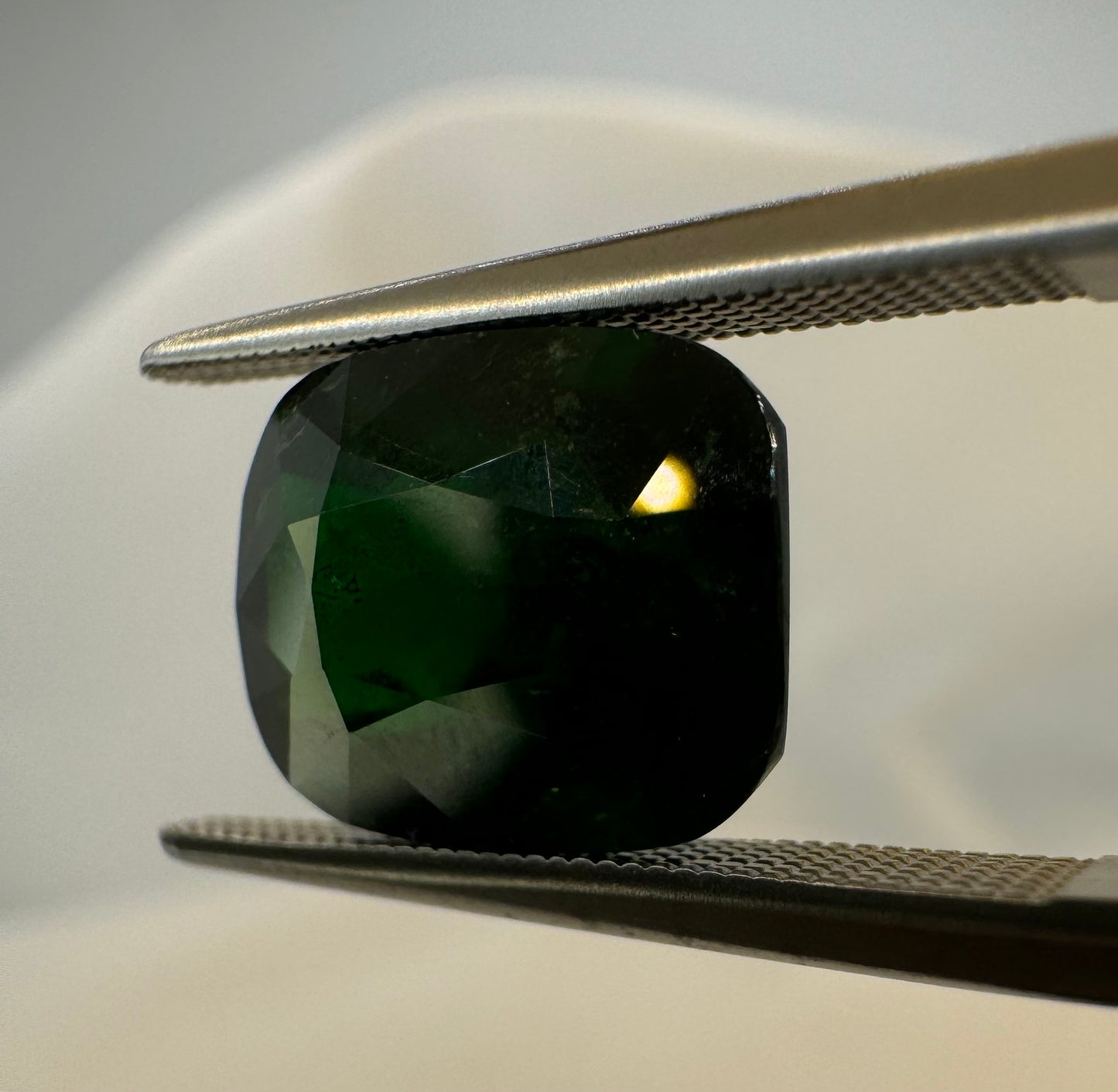 GIA certified Natural Tsavorite Garnet (Green) - 6.63ct - Rectangular Cushion