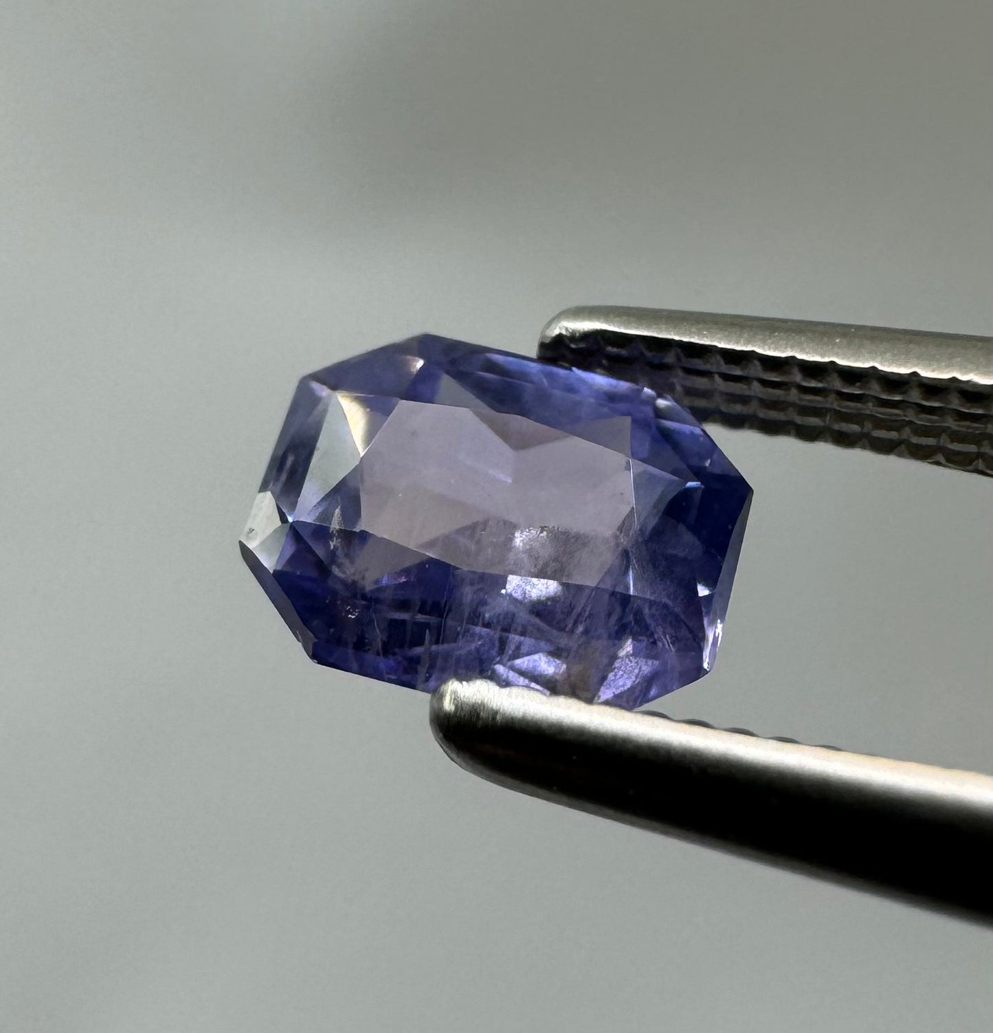 Natural Violet Sapphire - 0.93ct - Radiant Step Cut