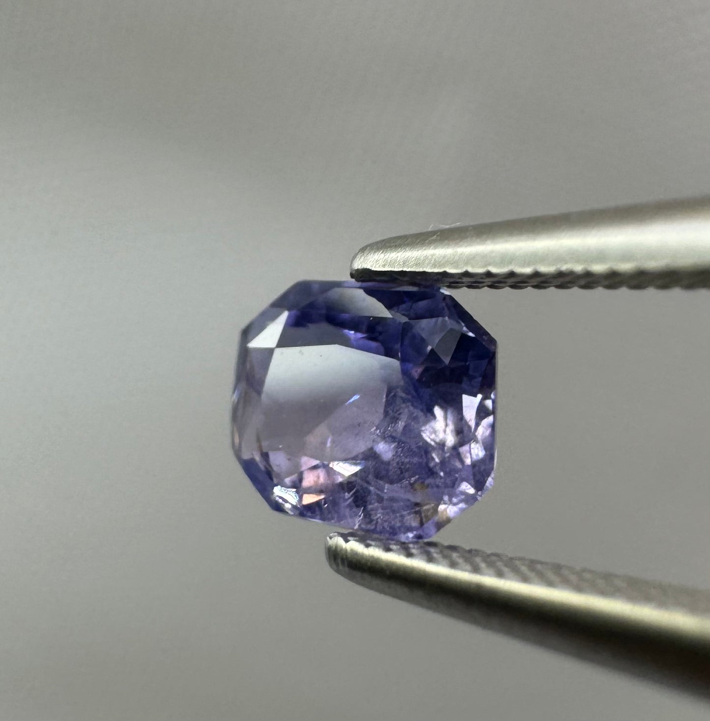 Natural Violet Sapphire - 0.93ct - Radiant Step Cut