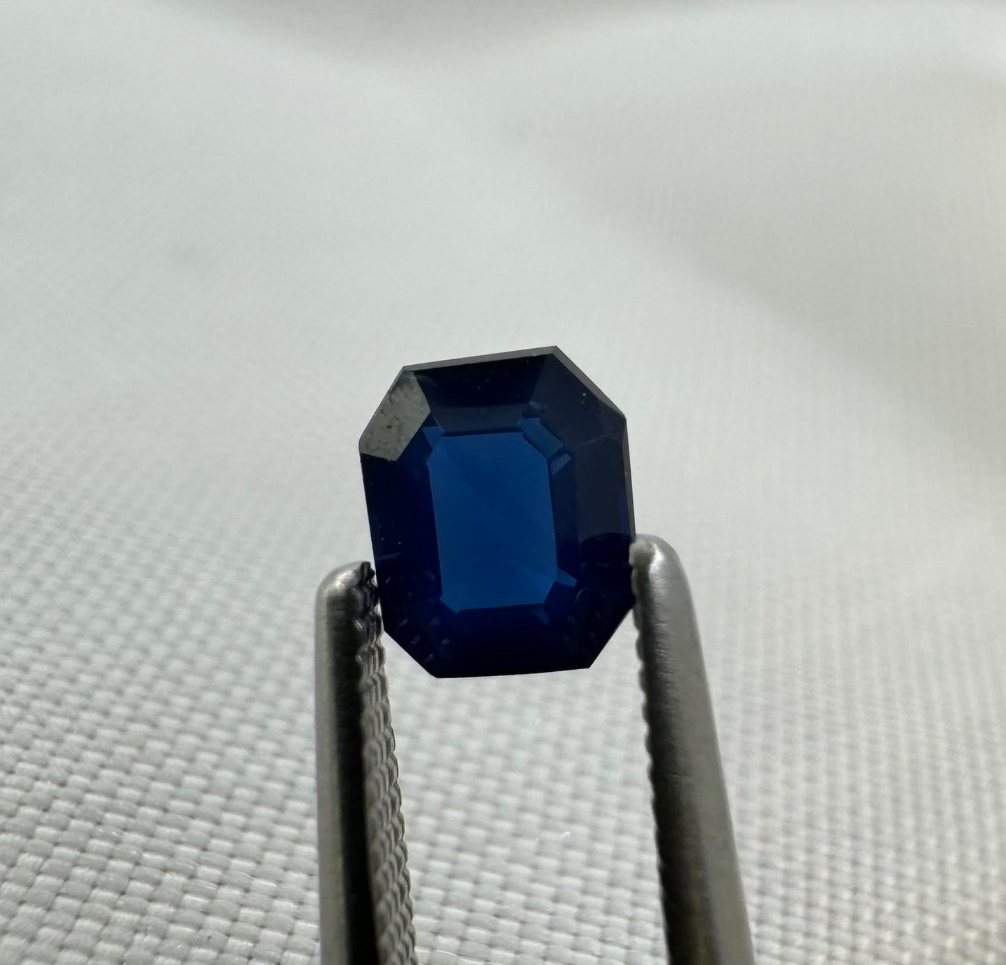 Natural Blue Sapphire - 0.63 ct - Radiant Step Cut