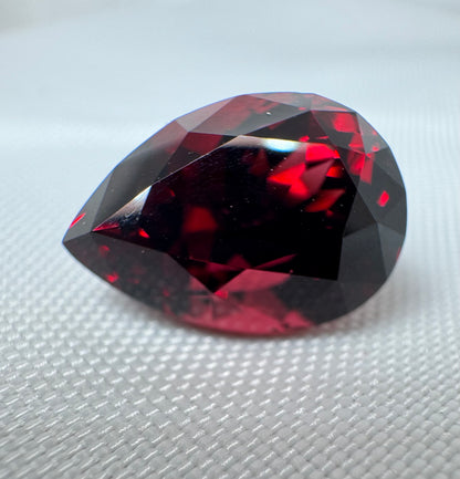 GIA Certified | Natural Pyrope-Almandine Garnet | Red | Pear Cut | 9.33 ct