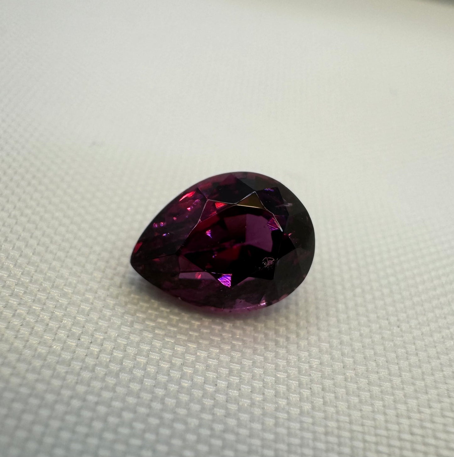 Rhodolite Garnet | Purplish Red | Pear Cut | 3.045 CT