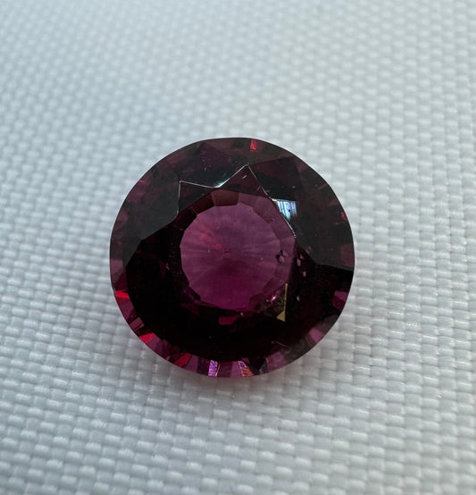 Rhodolite Garnet | Purplish Red | Round Cut | 2.09 CT