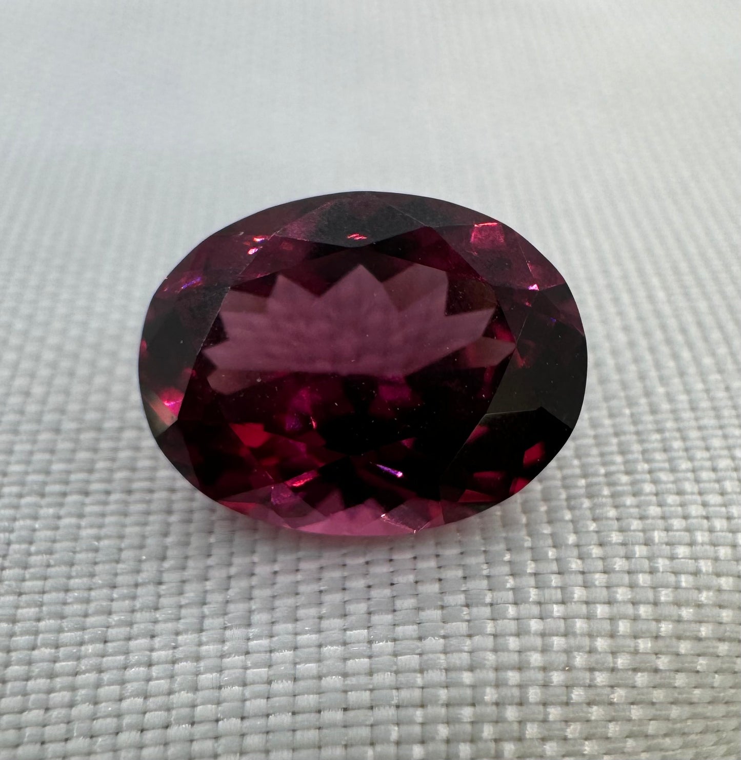 GIA Certified Natural Rhodolite Garnet Purplish Red Modified Brilliant Cut