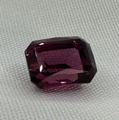 Natural Rhodolite Garnet 5.99ct Purplish Red Octagonal-Radiant cut