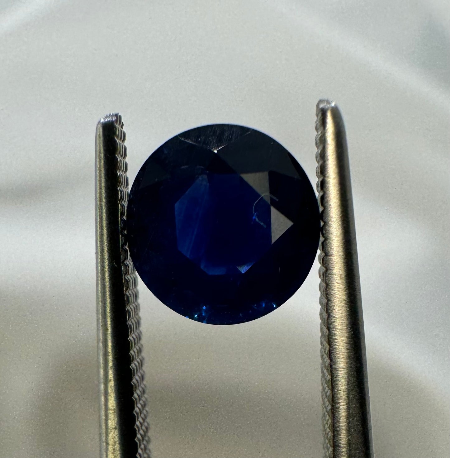 GIA Certified Natural Blue Sapphire 1.16ct Round Mixed Cut