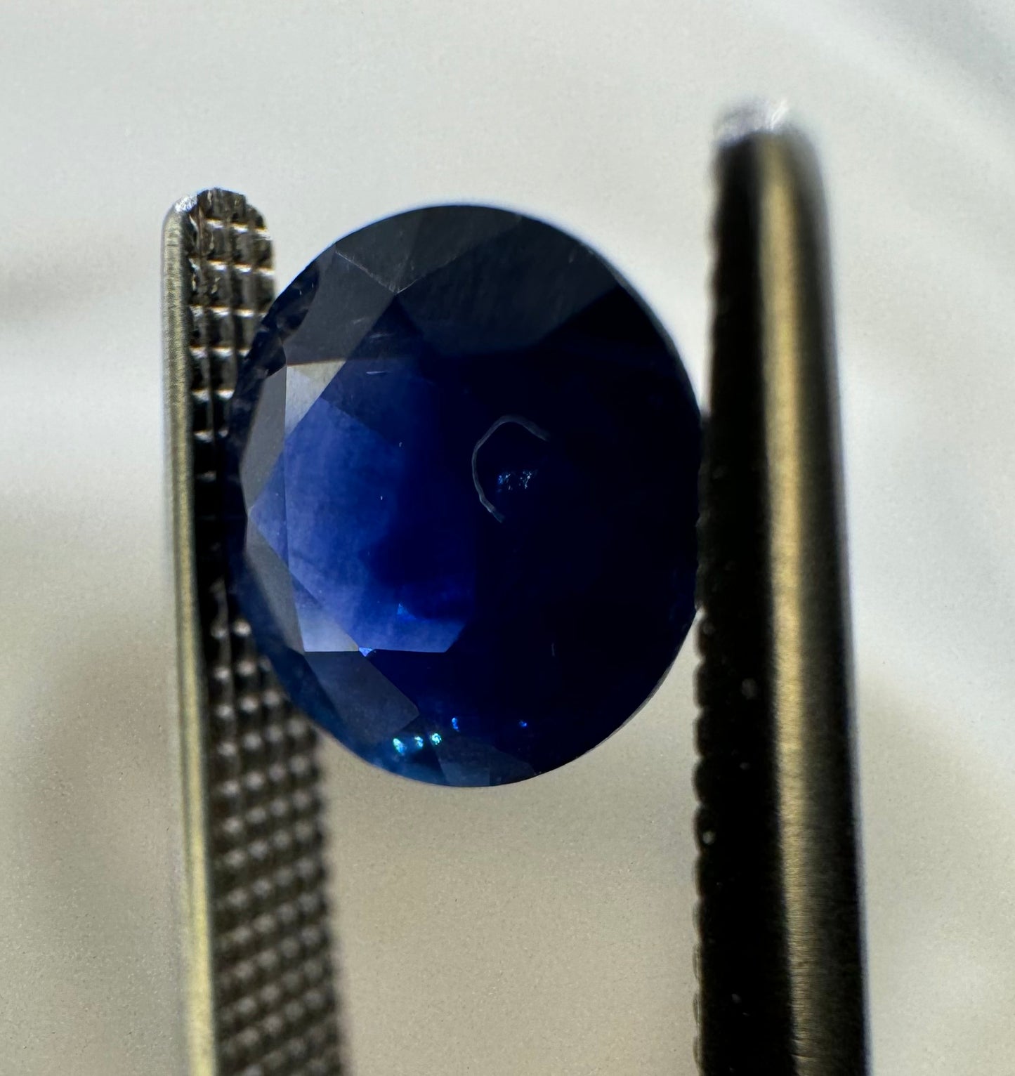 GIA Certified Natural Blue Sapphire 1.16ct Round Mixed Cut