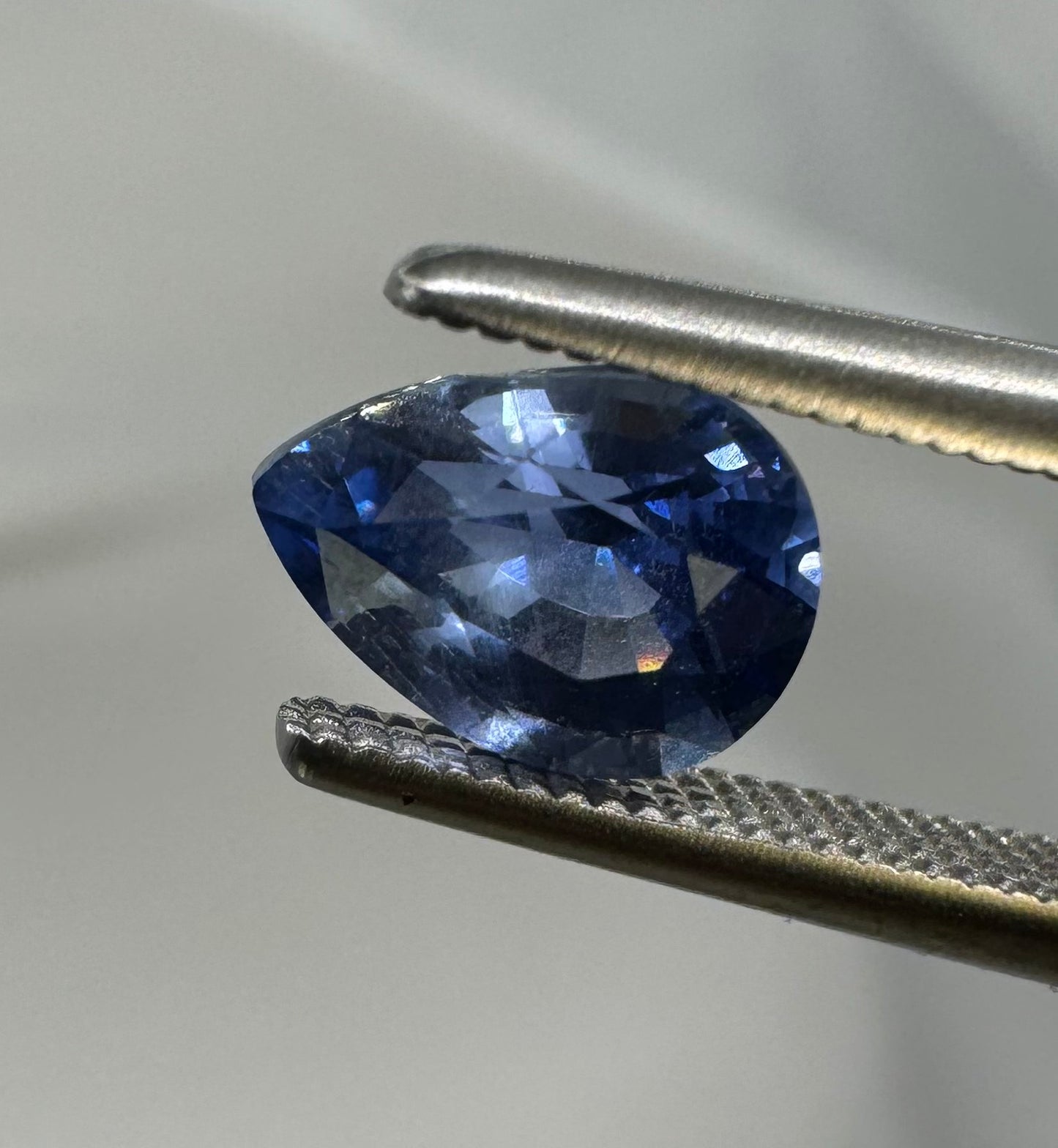 GIA Certified Natural Blue Sapphire 1.06ct Pear Cut