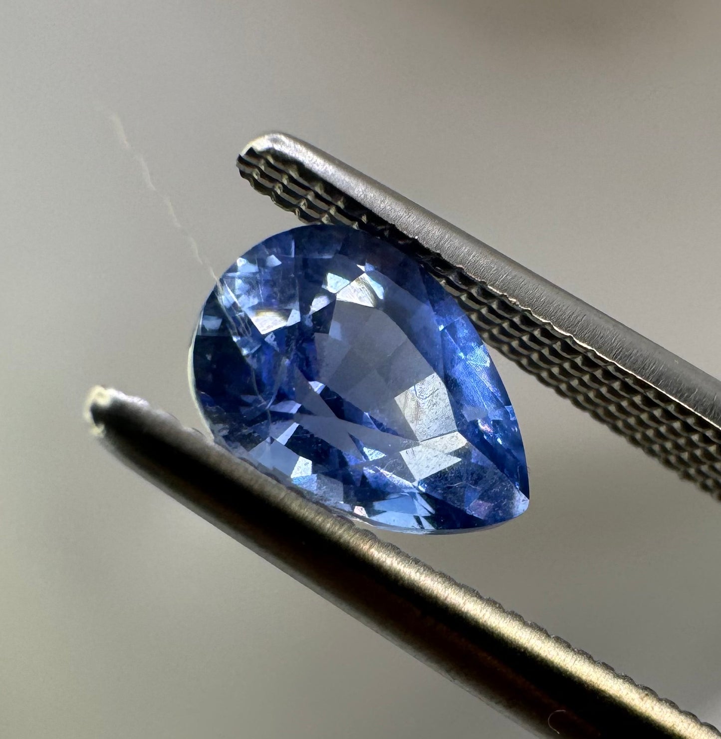 GIA Certified Natural Blue Sapphire 1.06ct Pear Cut