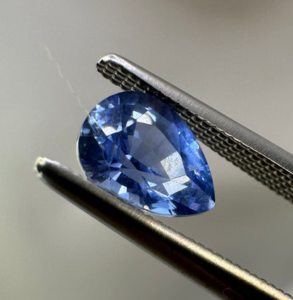 GIA Certified Natural Blue Sapphire 1.06ct Pear Cut