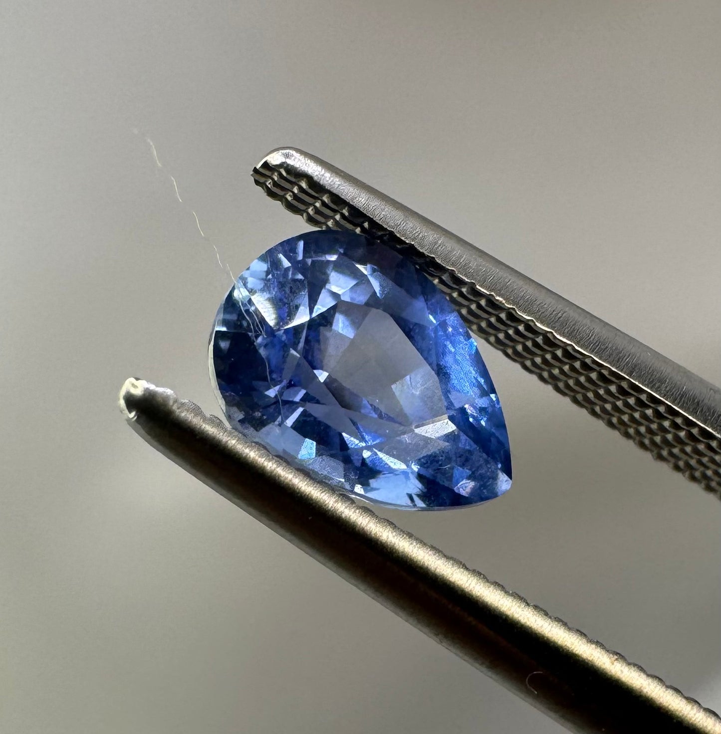 GIA Certified Natural Blue Sapphire 1.06ct Pear Cut