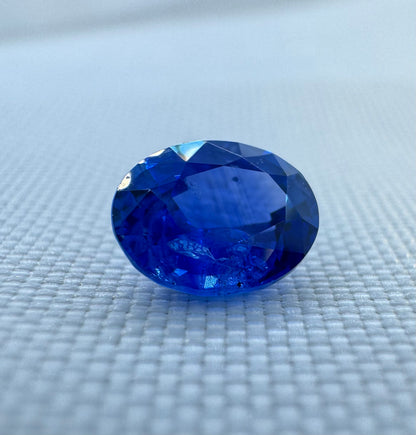 GIA Certified Natural Blue Sapphire 0.98ct Oval Mixed Cut