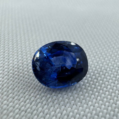 GIA Certified Natural Blue Sapphire - 1.37ct - Oval Mixed Cut