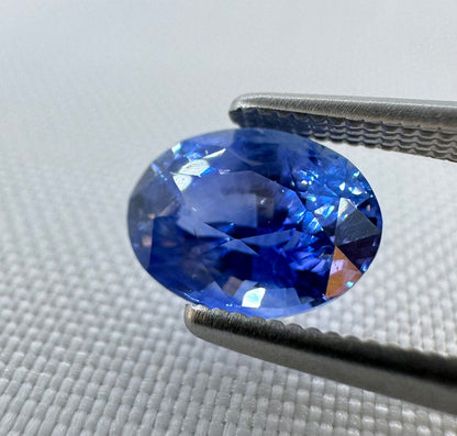 GIA Certified Natural Blue Sapphire - 1.53ct - Oval Mixed Cut