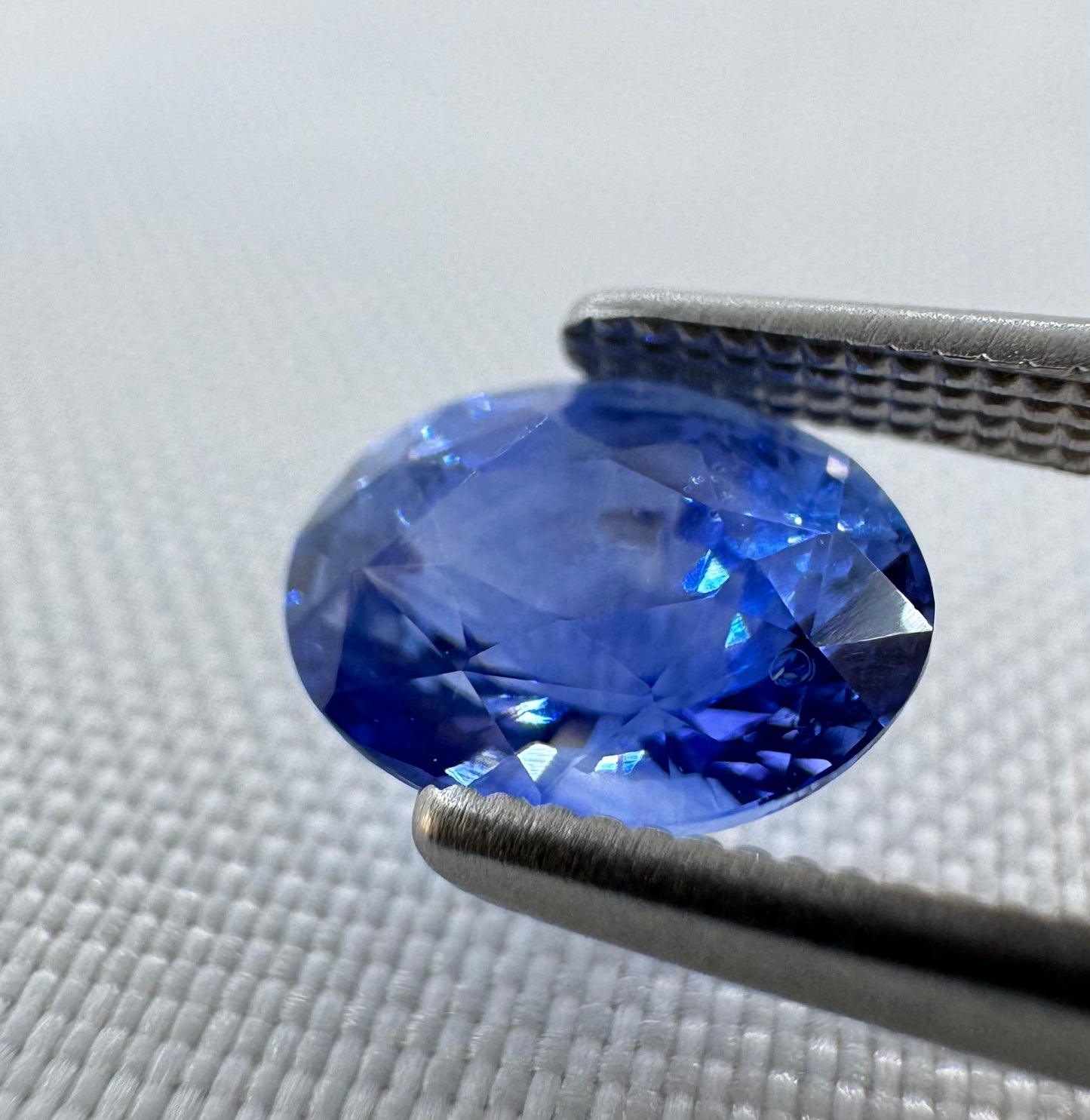 GIA Certified Natural Blue Sapphire - 1.53ct - Oval Mixed Cut