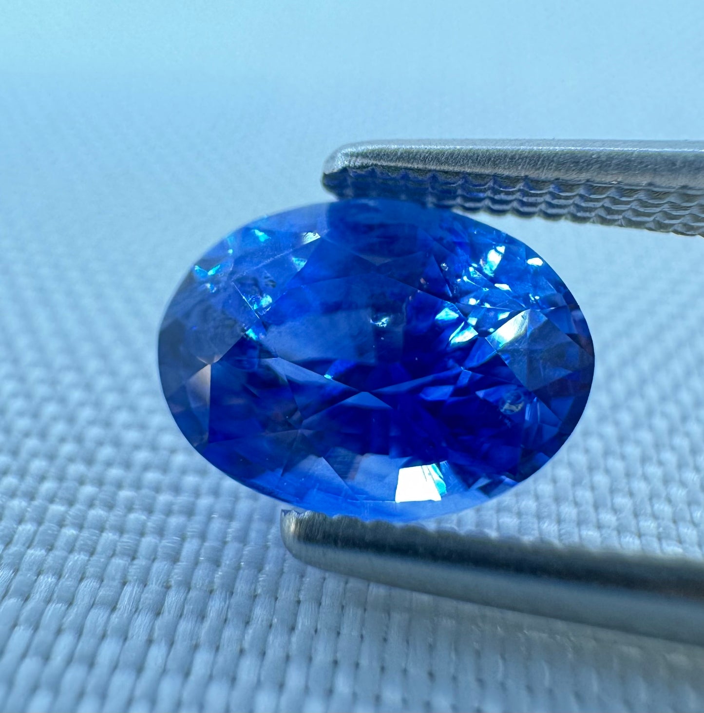 GIA Certified Natural Blue Sapphire - 1.53ct - Oval Mixed Cut