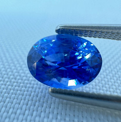 GIA Certified Natural Blue Sapphire - 1.53ct - Oval Mixed Cut