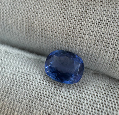 GIA Certified Natural Blue Sapphire - 1.87ct - Rectangular Cushion