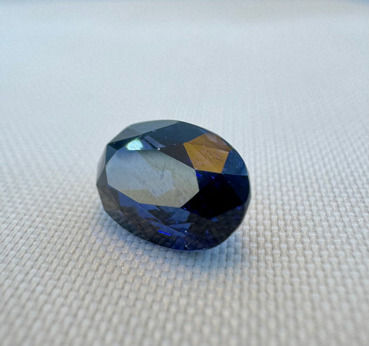 GIA Certified Natural Blue Sapphire - 3.06ct -Oval Mixed Cut