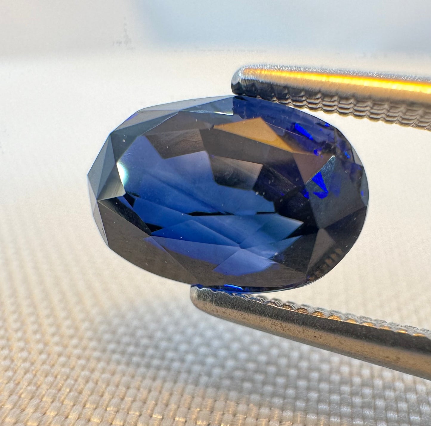 GIA Certified Natural Blue Sapphire - 3.06ct -Oval Mixed Cut