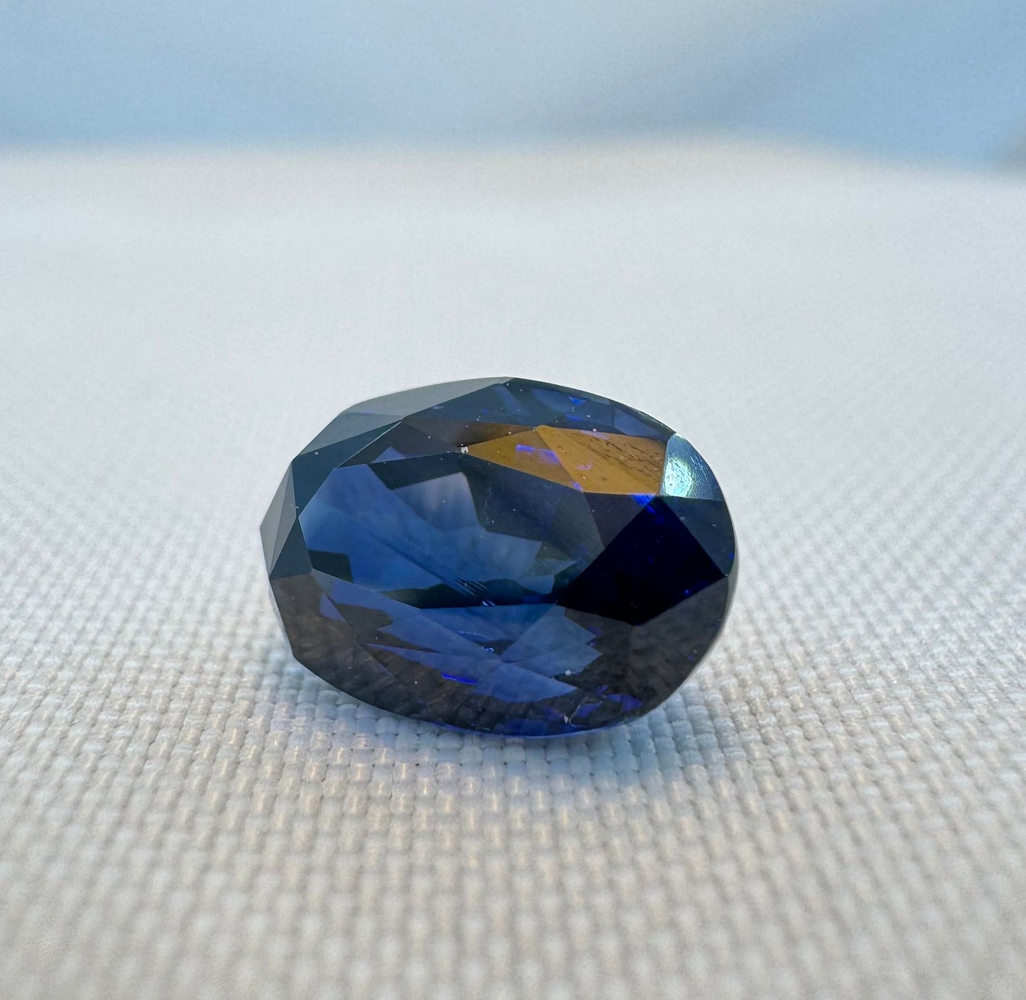 GIA Certified Natural Blue Sapphire - 3.06ct -Oval Mixed Cut