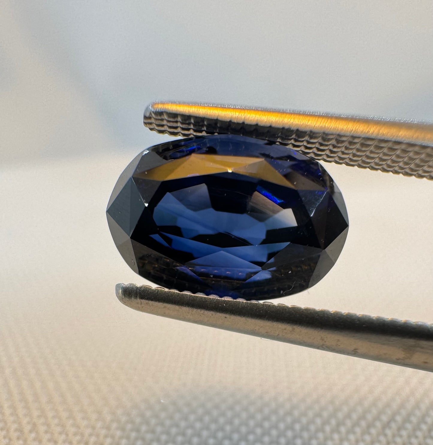GIA Certified Natural Blue Sapphire - 3.06ct -Oval Mixed Cut