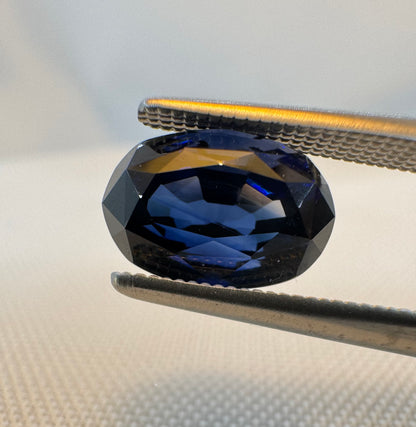 GIA Certified Natural Blue Sapphire - 3.06ct -Oval Mixed Cut