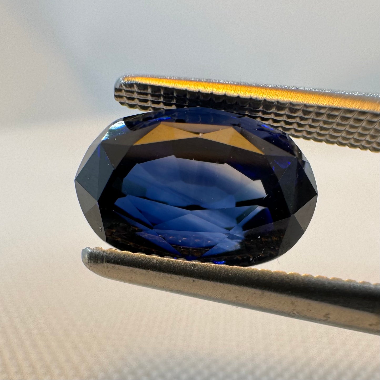 GIA Certified Natural Blue Sapphire - 3.06ct -Oval Mixed Cut