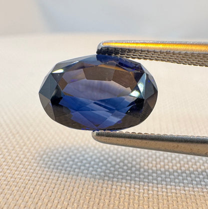 GIA Certified Natural Blue Sapphire - 3.06ct -Oval Mixed Cut