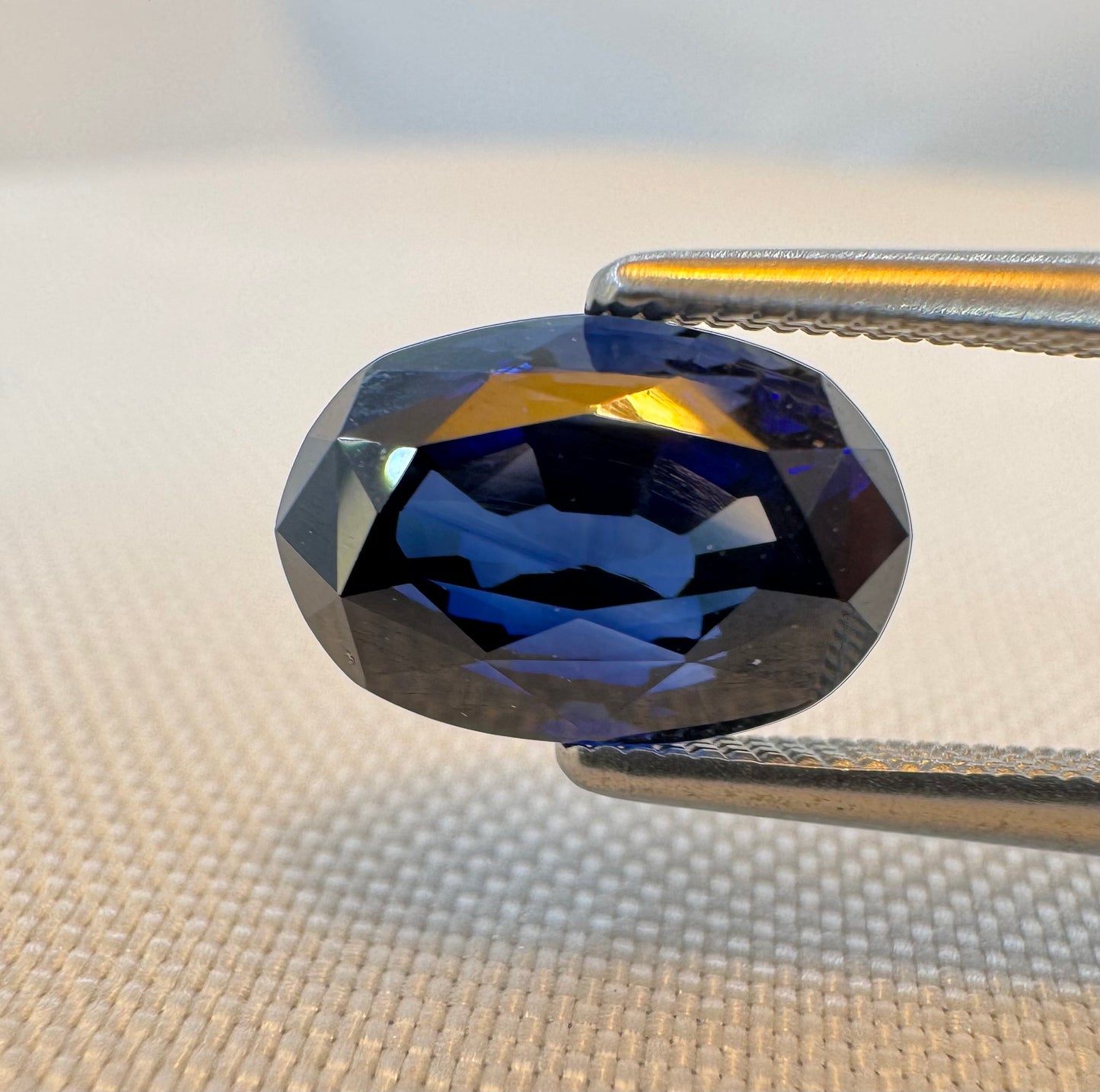 GIA Certified Natural Blue Sapphire - 3.06ct -Oval Mixed Cut