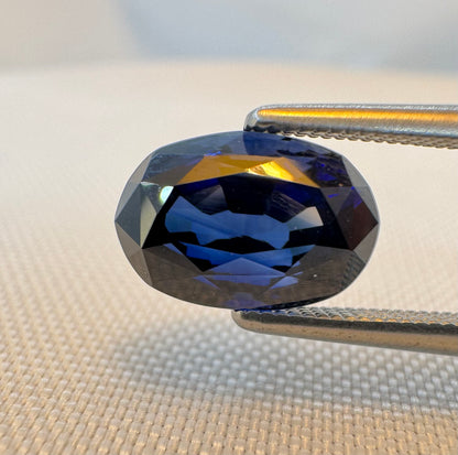 GIA Certified Natural Blue Sapphire - 3.06ct -Oval Mixed Cut