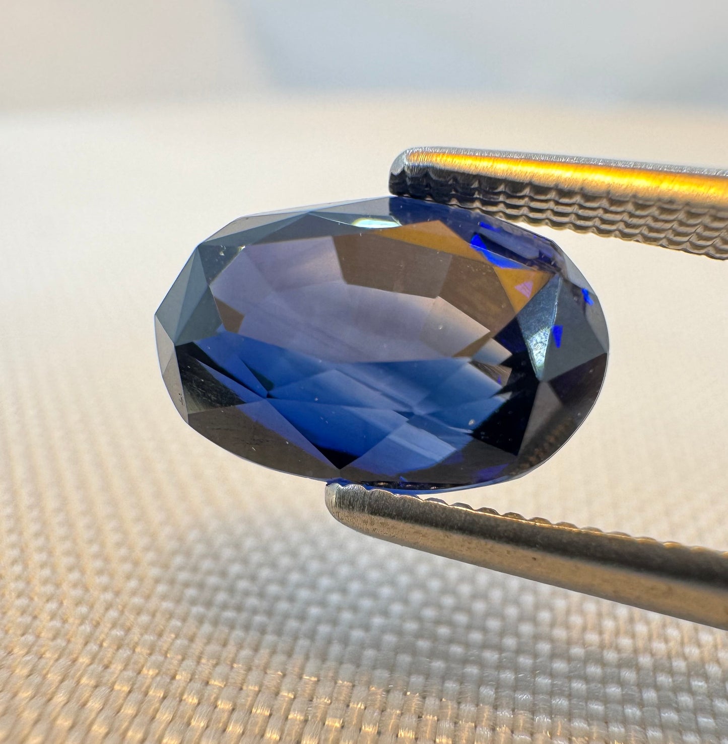 GIA Certified Natural Blue Sapphire - 3.06ct -Oval Mixed Cut