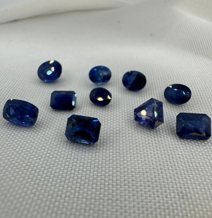 Natural Blue Sapphire lot (10 stones) 7ct