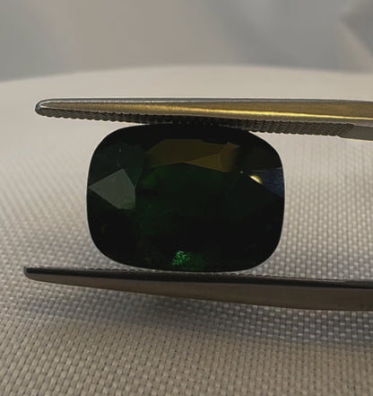 GIA certified Natural Tsavorite Garnet (Green) - 6.63ct - Rectangular Cushion