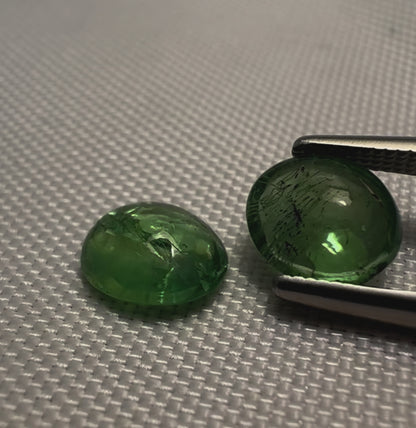 Tsavorite Matching Pair - 2.11 cttw - Oval