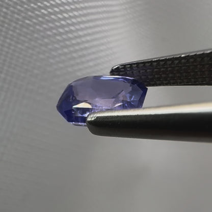 Natural Violet Sapphire - 0.93ct - Radiant Step Cut