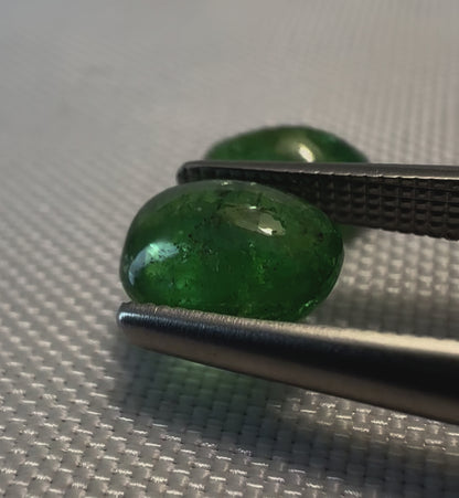 Tsavorite Matching Pair - 2.55 cttw - Oval