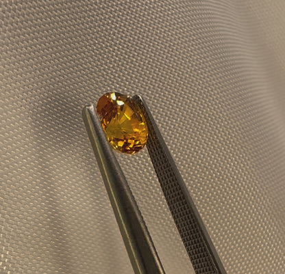 Natural Orange Sapphire - 1.29ct - Oval Mixed Cut